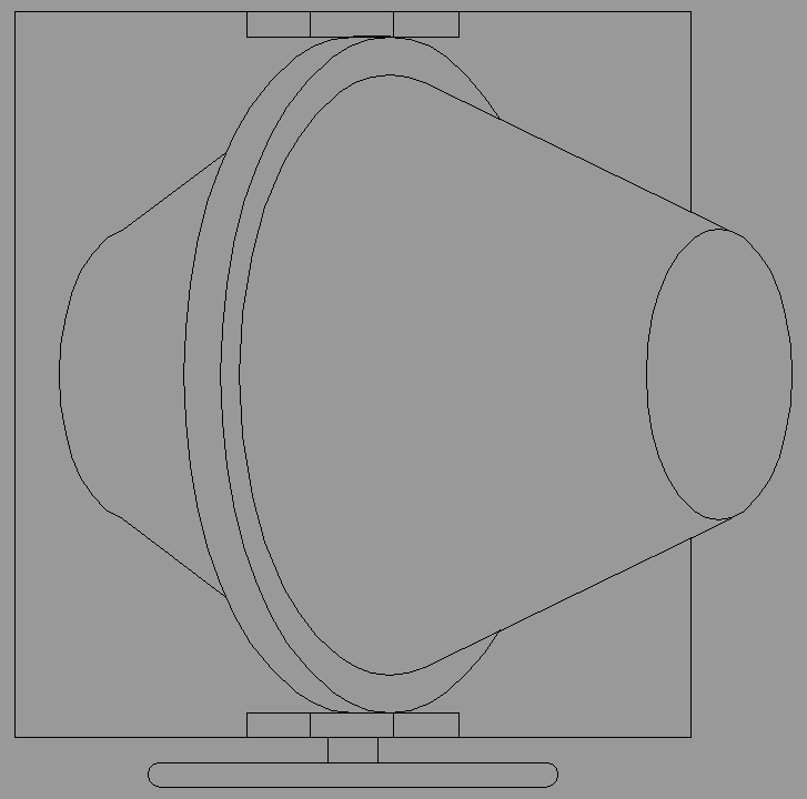 Bloque Autocad Vista de Hormigonera en Planta
